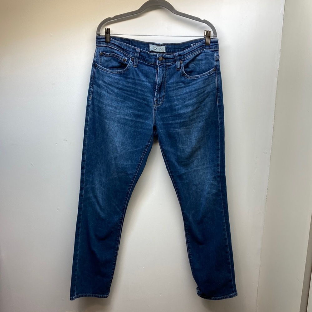 MADEWELL Slim W36 L32 Straight Leg Distressed Denim Jean